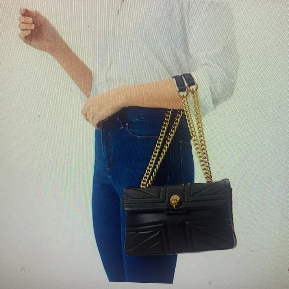 - - KURT GEIGER LONDON KENSINGTON LEATHER  SHOULDER BAG - Picture 3 of 15